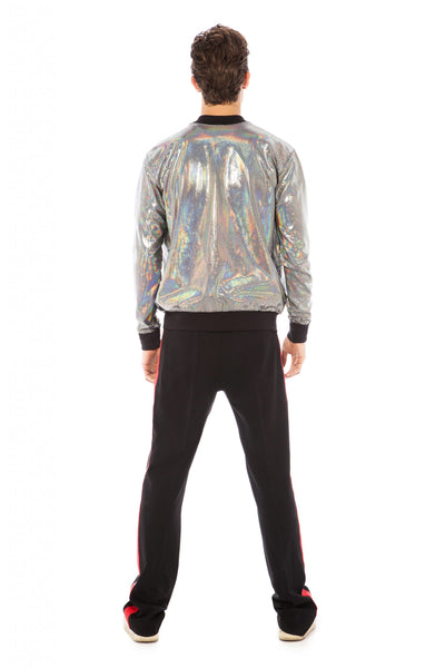 Mixed 70s 80s 90s Quality Metallic Shiny Rave Bomber Jacket Hologram  Festival Fancy Dress (Large Gold) : : Fashion