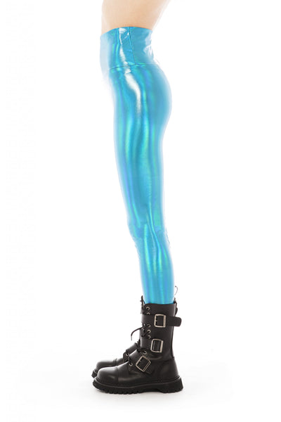 Iridescent Turquoise Leggings