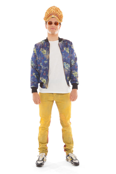 Brocade bomber store jacket