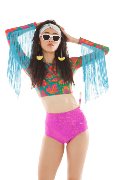 【美品】LEINWANDE Mixed Fringe Crop Top LEINWANDE Mixed Fringe Crop Top