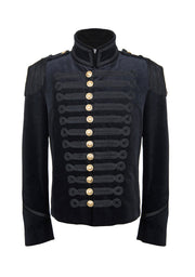 Men's Velvet Military Style Jacket | Thumbnail 1