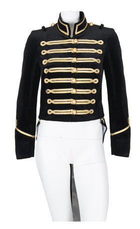 Men's Velvet Military Detachable Tailcoat | Festivalia