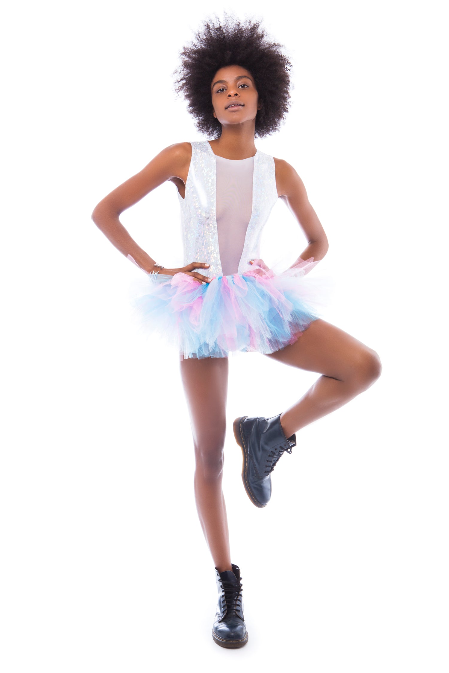 Light Blue, Turquoise and Pink Straight Tutu | Festivalia