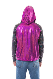 Purple Holographic Men's Hoodie | Thumbnail 3