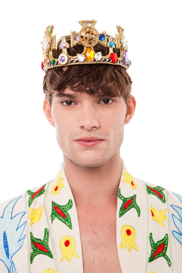 King's Gold Embellished Crown | Festivalia