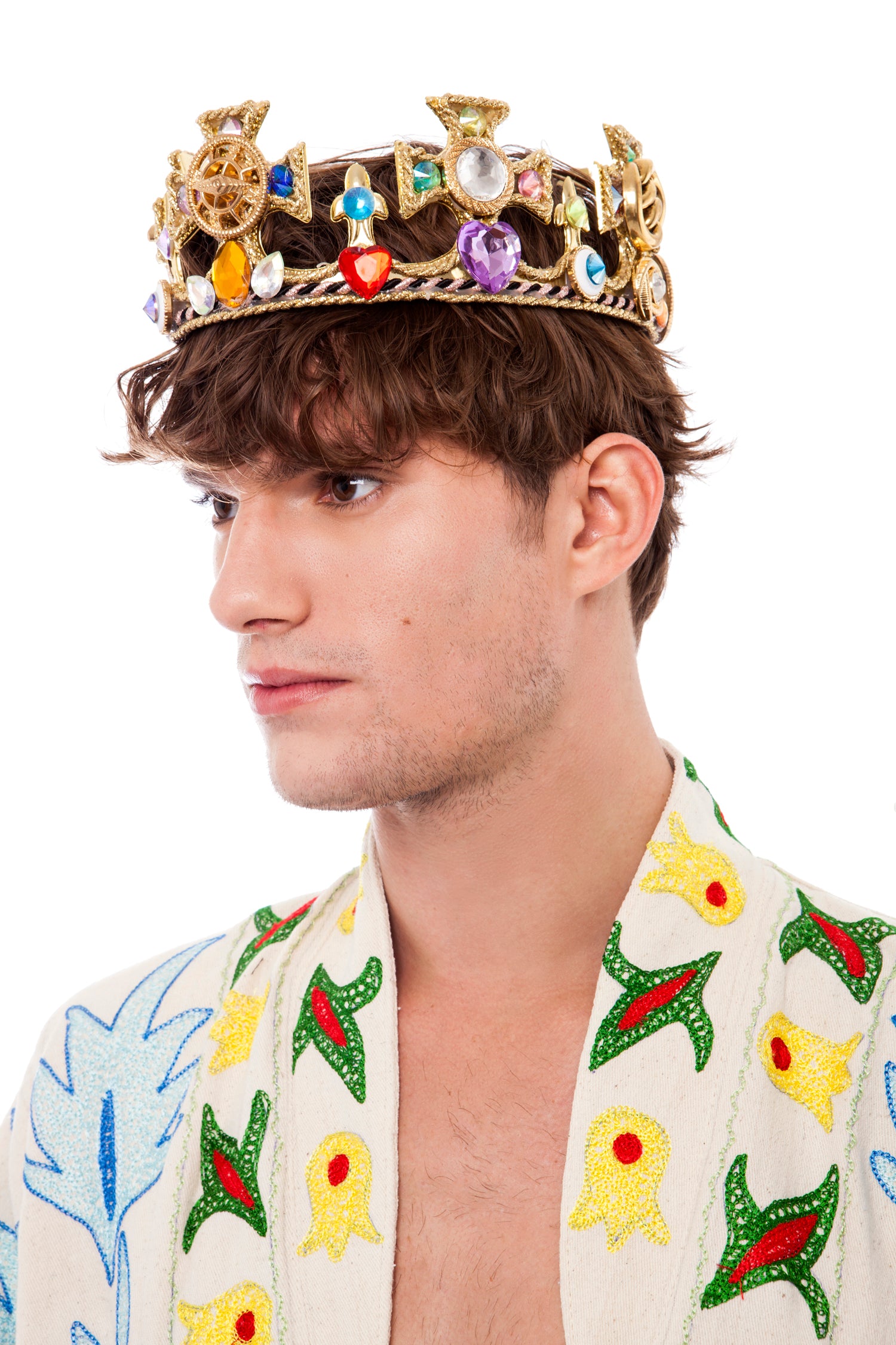 King's Gold Embellished Crown | Festivalia