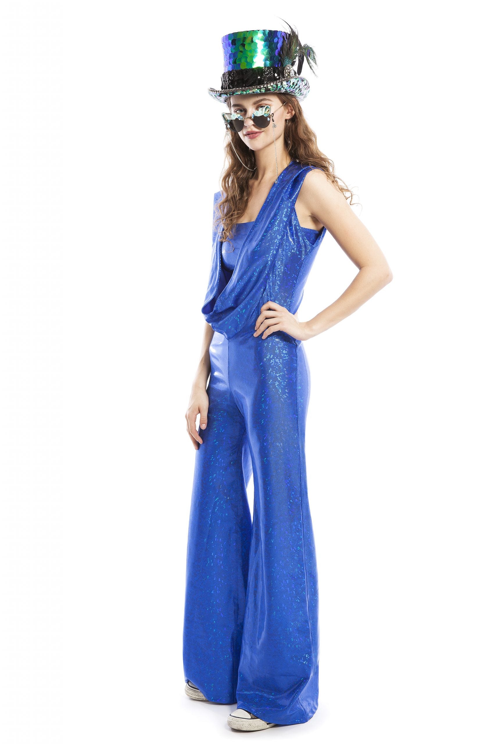 Fashion Y2K Denim Jumpsuit Women 2023 Spring Vintage Long Sleeve Patch  Pockets Blue Straight Jumpsuit Lapel Collar OL Outfits