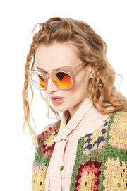 DeMilune Pink Cat Eye Sunglasses | Thumbnail 2