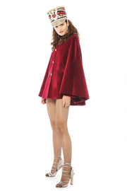 Persian Red Velvet Cape | Thumbnail 1