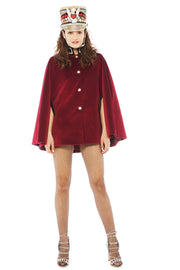 Persian Red Velvet Cape | Thumbnail 2