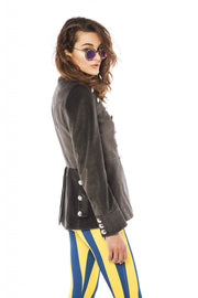 Grey Velvet Lancer Jacket | Thumbnail 2