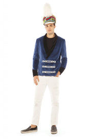 Blue Velvet Smoking Jacket | Thumbnail 1