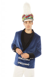 Blue Velvet Smoking Jacket | Thumbnail 2