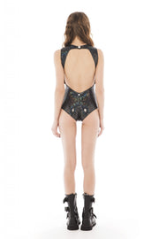 Black Holographic Bodysuit | Thumbnail 3