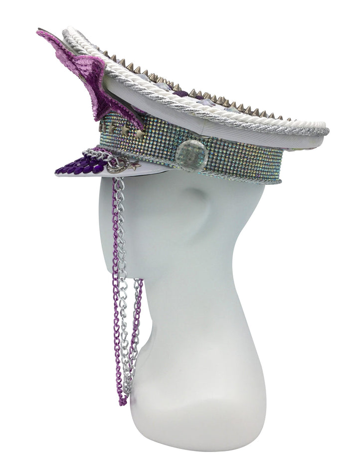 Asrai Silver Star Captain Hat | Festivalia