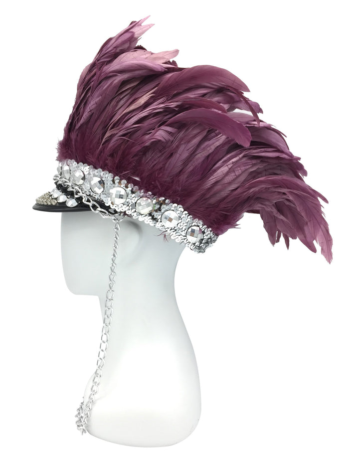 Calypso Feather and Star Military Style Hat | Festivalia