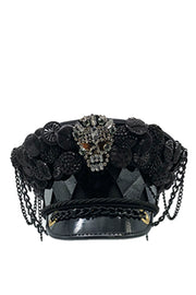 Men's Catrina Captain Hat with Skull Embellishment | Thumbnail 2