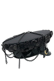 Men's Catrina Captain Hat with Skull Embellishment | Thumbnail 4