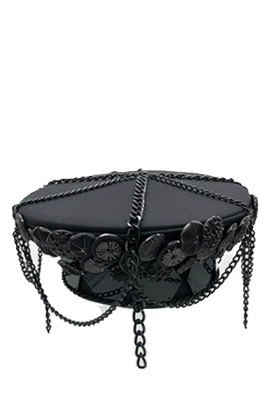 Men's Catrina Captain Hat with Skull Embellishment | Festivalia