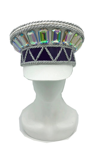 Chaac Silver Gemstone Captain Hat