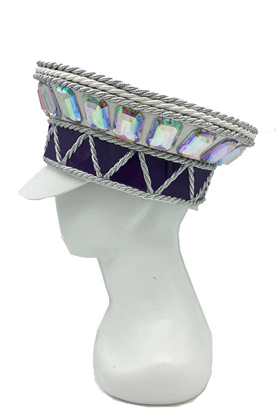 Chaac Silver Gemstone Captain Hat | Festivalia