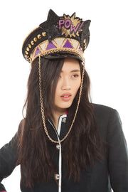 Koop Pow Embellished Military Style Hat | Thumbnail 2