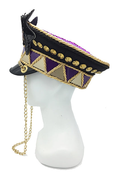 Men's Koop Pow Embellished Military Style Hat | Festivalia