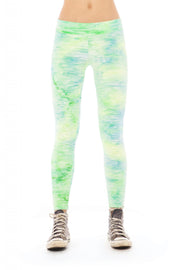 Pastel Green Velvet Leggings | Thumbnail 1