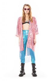 Iridescent Turquoise Leggings | Thumbnail 2