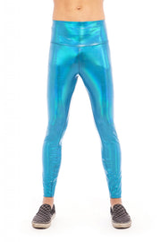 Iridescent Turquoise Men's Leggings | Thumbnail 1