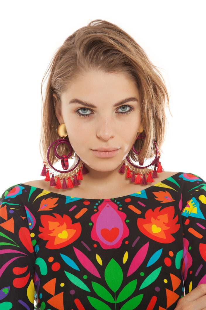 La Magica Hoops and Tassel Earrings | Festivalia