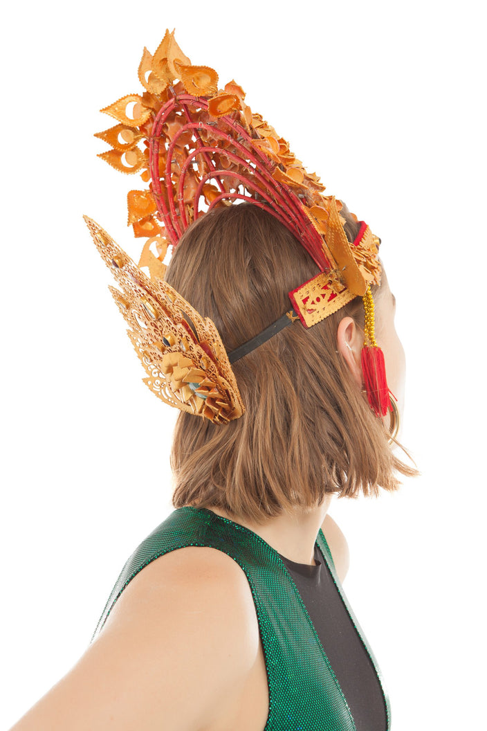 The Paradisiac Queen Crown with Back Piece | Festivalia