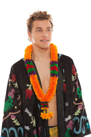 Men's The Darjeeling Orange Necklace with Beading | Thumbnail 1