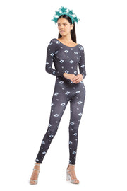 Evil Eye Scooped Back Catsuit | Thumbnail 1