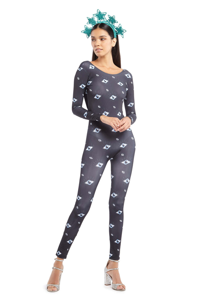 Evil Eye Scooped Back Catsuit | Festivalia