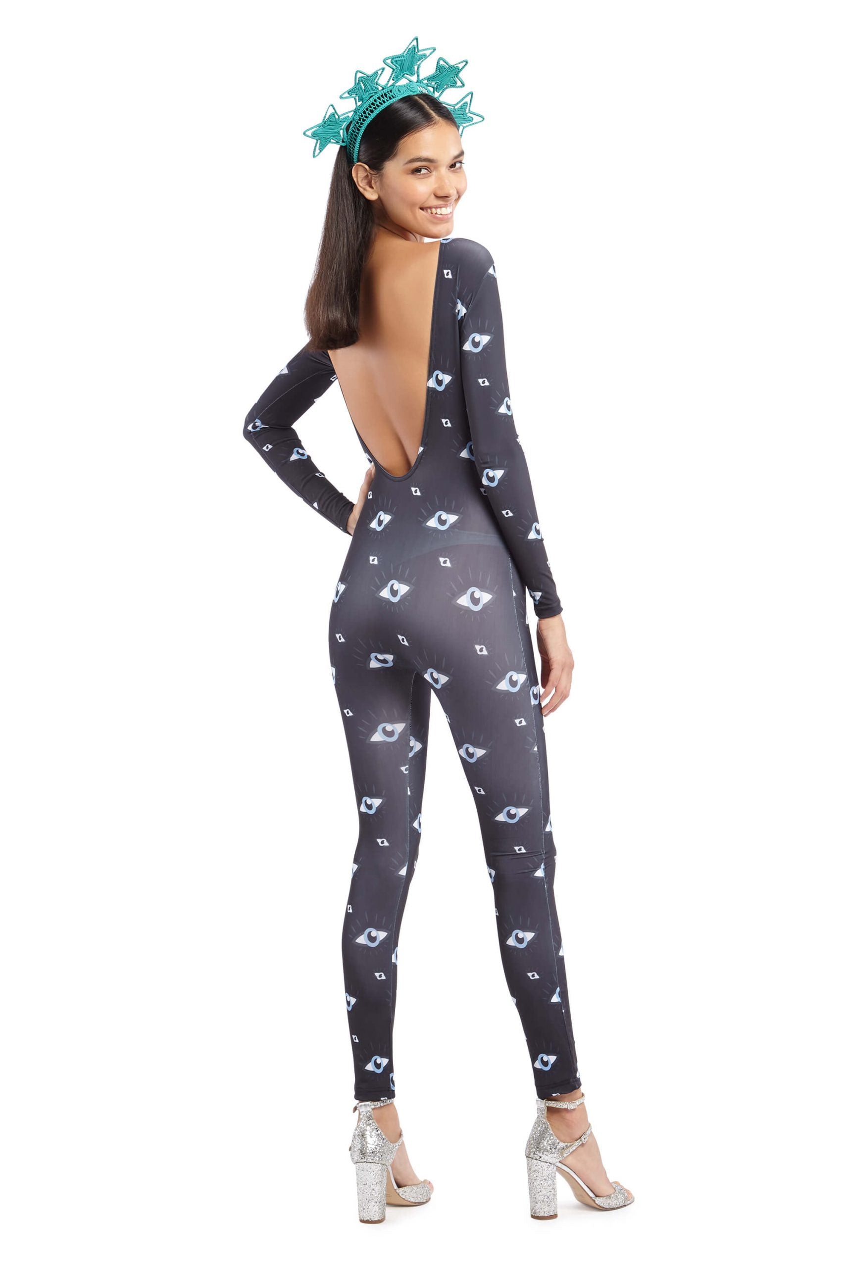 Evil Eye Scooped Back Catsuit | Festivalia