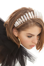 Rainbow LED Light Crystal Quartz Tiara | Thumbnail 2