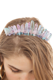 Cotton Candy Crystal Quartz Tiara | Thumbnail 2