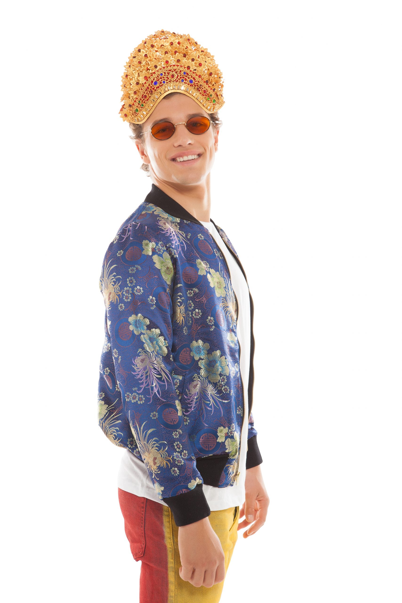 Design Custom Reversible Silk Bomber Jacket for Men