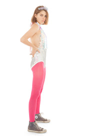 Pink Sequin Halter Bodysuit | Thumbnail 3