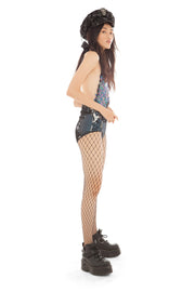 Iridescent Black Sequin Halter Bodysuit | Thumbnail 2