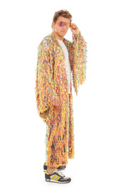 Men's Iridescent Gold Tinsel Robe | Thumbnail 2