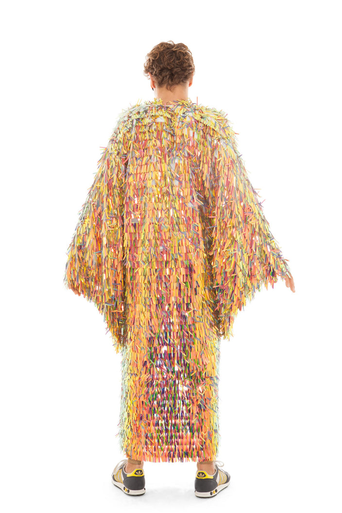 Men's Iridescent Gold Tinsel Robe | Festivalia