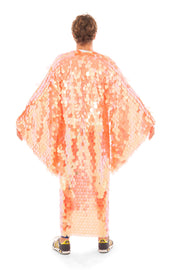 Men's Fluo Orange Sequin Robe | Thumbnail 2