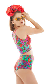 Folklorico Sleeveless Crop Top | Thumbnail 2