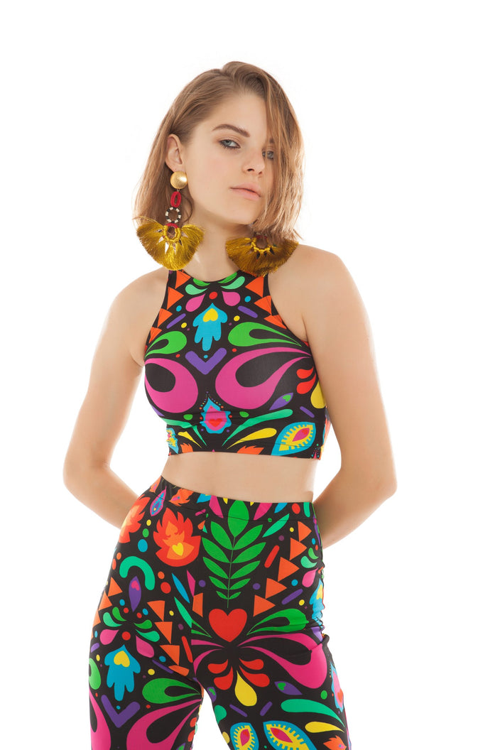 Femina Magicae Sleeveless Crop Top | Festivalia