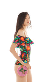 Pink Palm Round Purse | Thumbnail 2