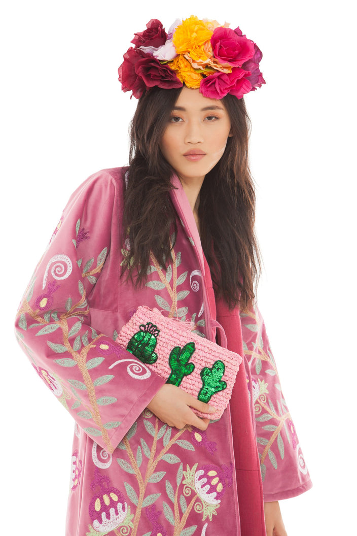 Pink Cactus Clutch | Festivalia