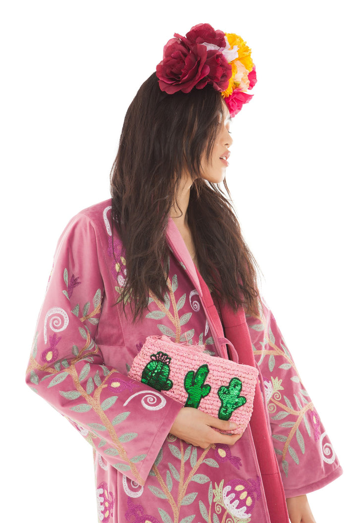 Pink Cactus Clutch | Festivalia