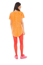 Cocobali Orange and Pink Sequin Mini Dress | Thumbnail 3